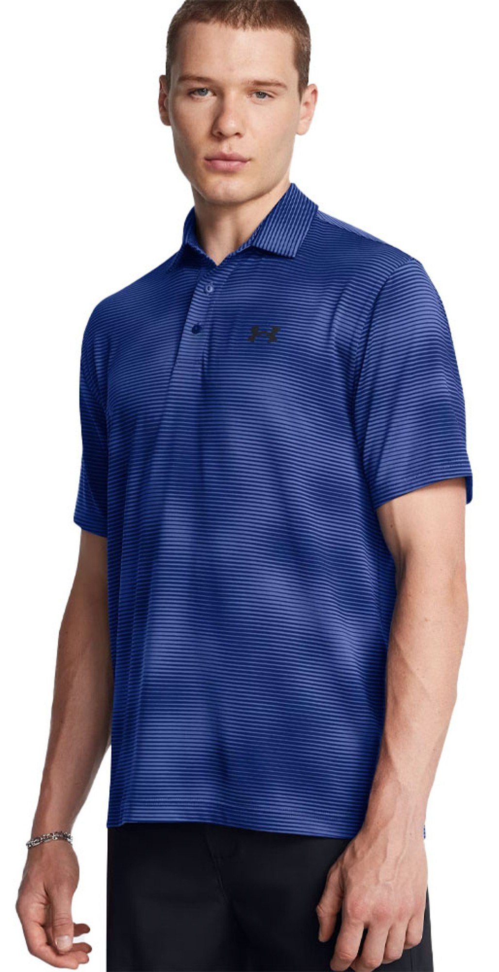 Under Armour Playoff 3.0 Printed pánske polo, blue black