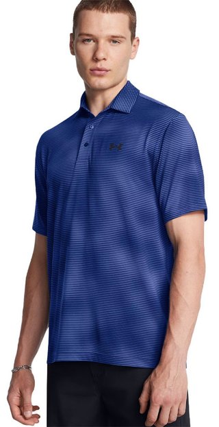 Under Armour Playoff 3.0 Printed pánske polo, blue black