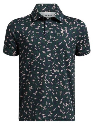 Under Armour Playoff Printed detské polo, midnight navy/forest green