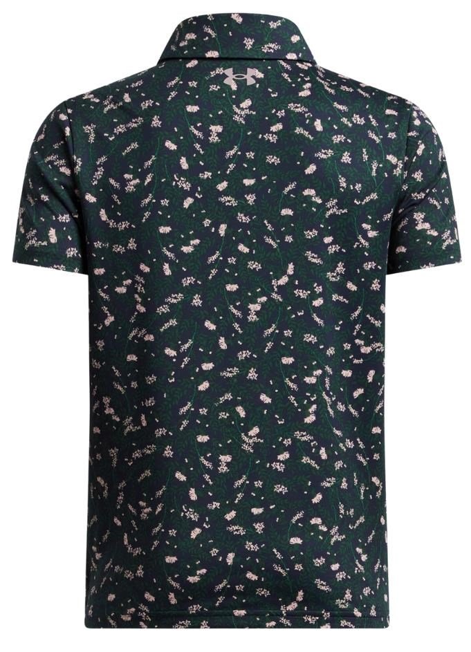 Under Armour Playoff Printed detské polo, midnight navy/forest green