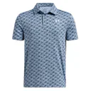 Under Armour Playoff Printed detské polo, svetlomodré