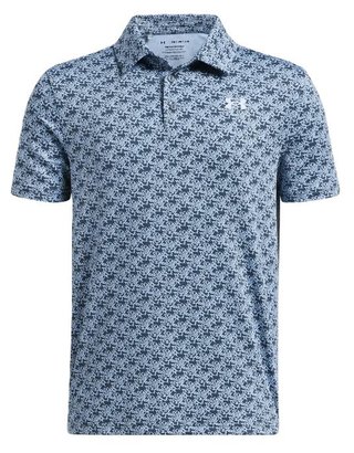 Under Armour Playoff Printed detské polo, svetlomodré