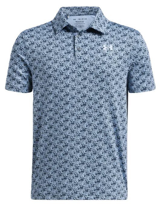 Under Armour Playoff Printed detské polo, svetlomodré