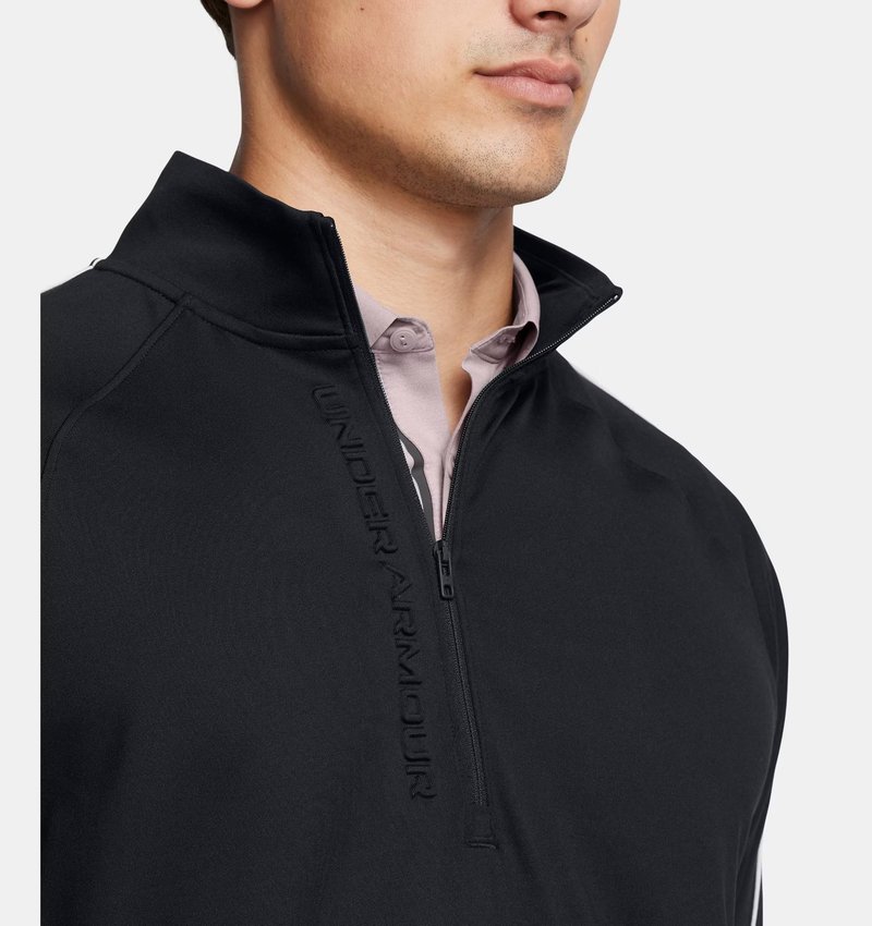 Under Armour Storm Midlayer 1/2 Zip pánska mikina, čierna/biela