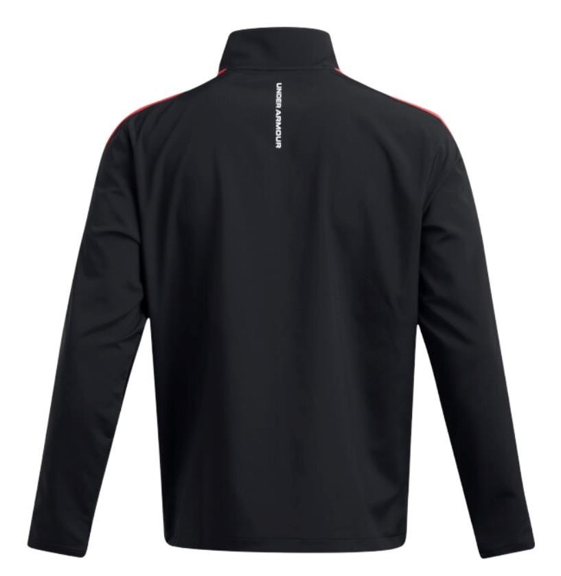 Under Armour Storm Windstrike 1/2-Zip pánska bunda do vetra, čierno/červená