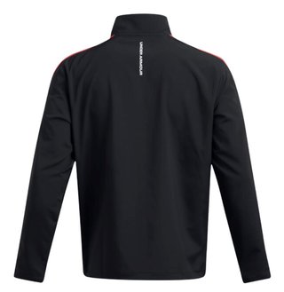 Under Armour Storm Windstrike 1/2-Zip pánska bunda do vetra, čierno/červená