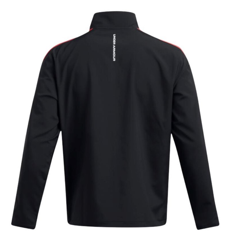 Under Armour Storm Windstrike 1/2-Zip pánska bunda do vetra, čierno/červená
