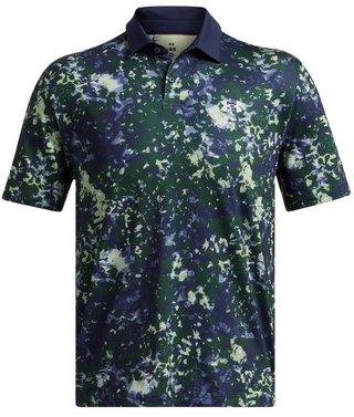 Under Armour T2G Printed pánske polo, retro green/midnight navy
