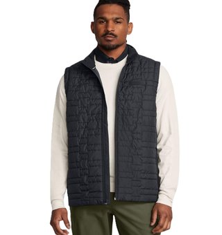 Under Armour Drive Pro Insulated pánska vesta, čierna/metalická strieborná