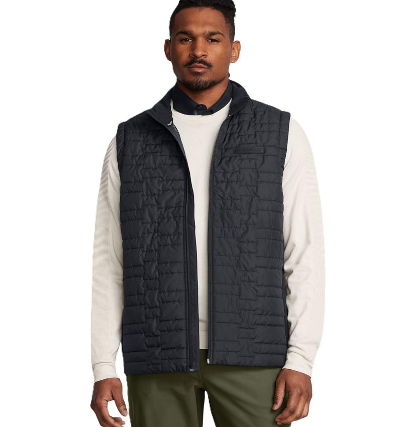Under Armour Drive Pro Insulated pánska vesta, čierna/metalická strieborná
