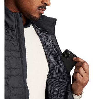 Under Armour Drive Pro Insulated pánska vesta, čierna/metalická strieborná