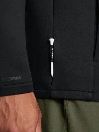 Under Armour Drive Pro Storm Hybrid 1/2-Zip pánska mikina, čierna