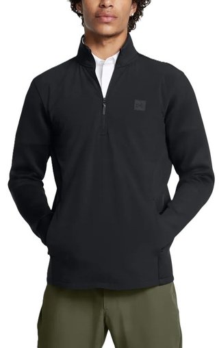 Under Armour Drive Pro Storm Hybrid 1/2-Zip pánska mikina, čierna