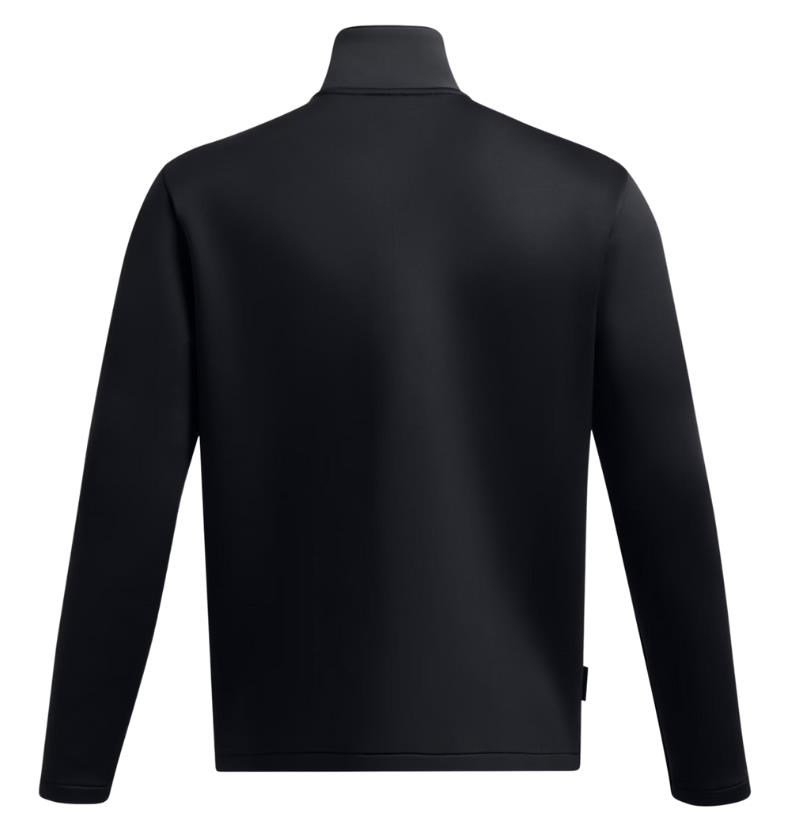 Under Armour Drive Pro Storm Hybrid 1/2-Zip pánska mikina, antracitová/čierna/metalická strieborná