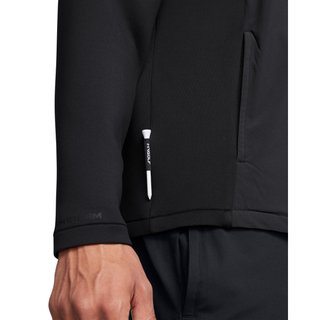 Under Armour Drive Pro Storm Hybrid 1/2-Zip pánska mikina, antracitová/čierna/metalická strieborná