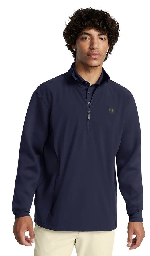 Under Armour Drive Pro Storm Hybrid 1/2-Zip pánska mikina, midnight navy