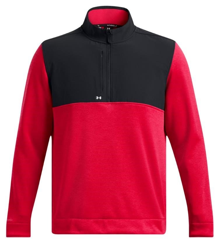 Under Armour Drive Storm SweaterFleece pánska mikina, červeno/čierna