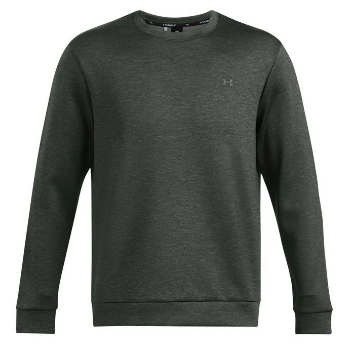 Under Armour Drive Midlayer Crew pánska mikina, forest green