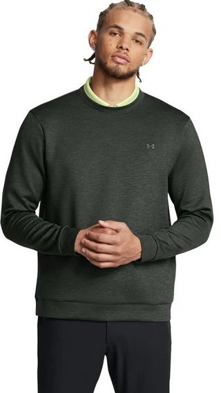 Under Armour Drive Midlayer Crew pánska mikina, forest green