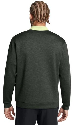 Under Armour Drive Midlayer Crew pánska mikina, forest green