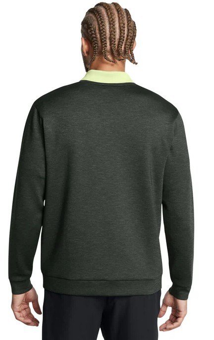 Under Armour Drive Midlayer Crew pánska mikina, forest green