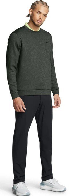 Under Armour Drive Midlayer Crew pánska mikina, forest green