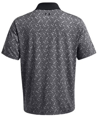 Under Armour Playoff 3.0 Check Jaquard pánske polo, čierno/biele