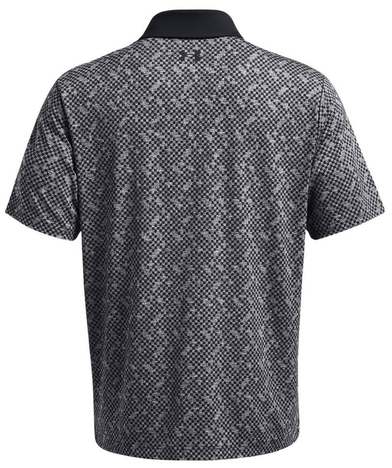 Under Armour Playoff 3.0 Check Jaquard pánske polo, čierno/biele