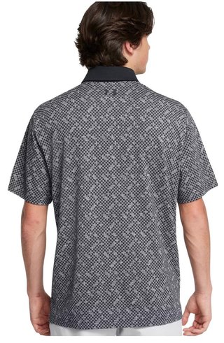 Under Armour Playoff 3.0 Check Jaquard pánske polo, čierno/biele