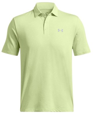 Under Armour Playoff 3.0 Check Jaquard pánske polo, retro green/white/forest green