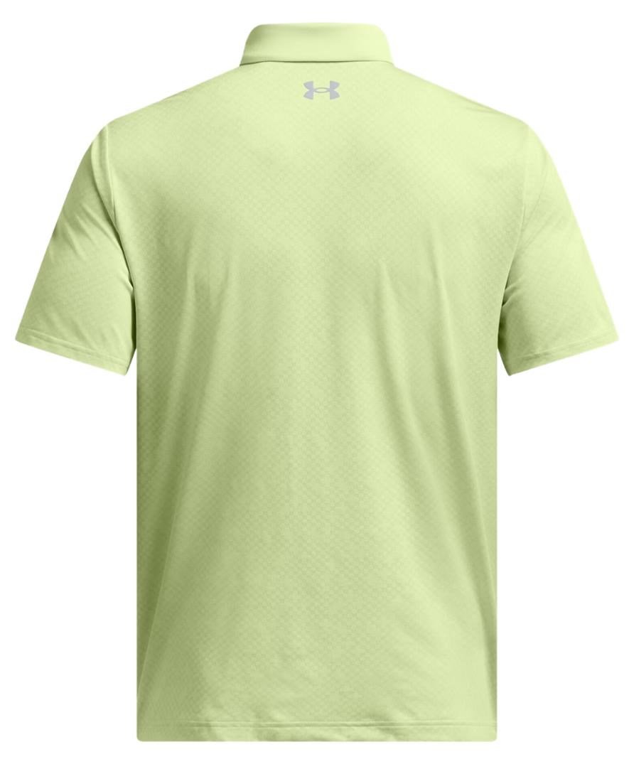 Under Armour Playoff 3.0 Check Jaquard pánske polo, retro green/white/forest green
