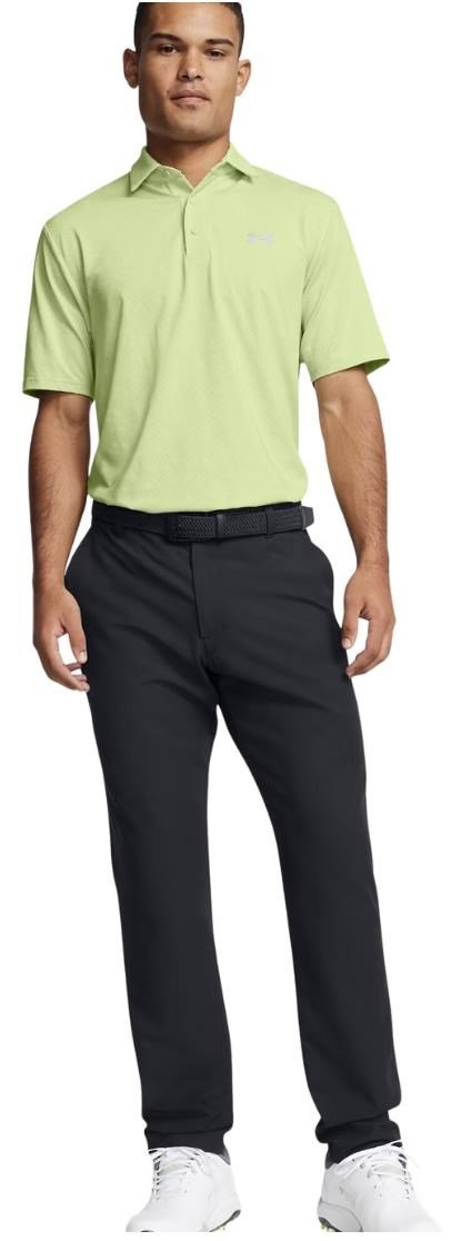 Under Armour Playoff 3.0 Check Jaquard pánske polo, retro green/white/forest green