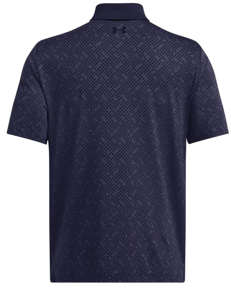 Under Armour Playoff 3.0 Check Jaquard pánske polo, midnight navy