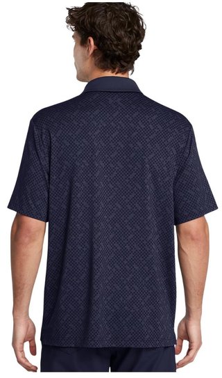 Under Armour Playoff 3.0 Check Jaquard pánske polo, midnight navy