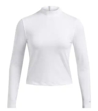Under Armour Drive Long Sleeve Mock dámske tričko, biele