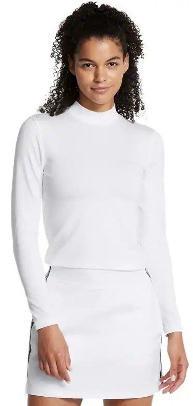 Under Armour Drive Long Sleeve Mock dámske tričko, biele