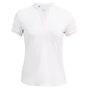 Under Armour Playoff 3.0 Novelty dámske polo, bielo/flarer orange