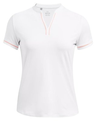 Under Armour Playoff 3.0 Novelty dámske polo, bielo/flarer orange