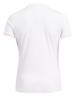 Under Armour Playoff 3.0 Novelty dámske polo, bielo/flarer orange