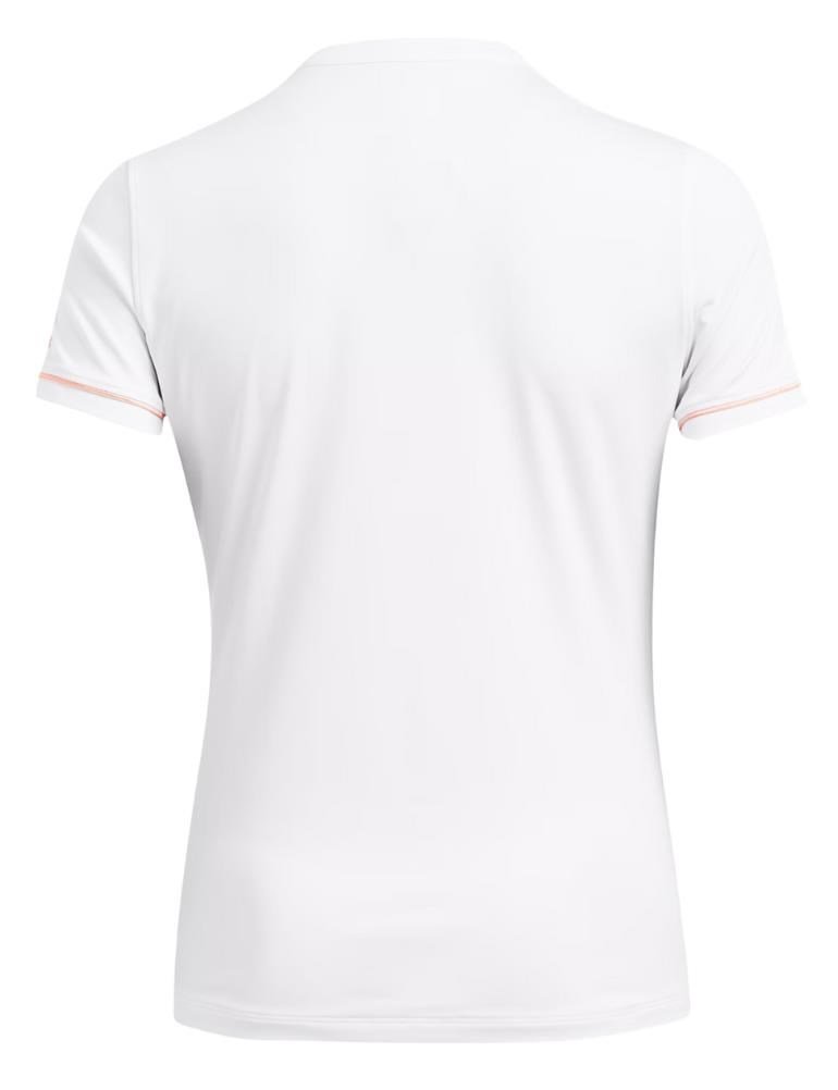 Under Armour Playoff 3.0 Novelty dámske polo, bielo/flarer orange