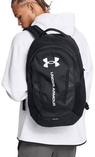 Under Armour Hustle 6.0 Backpack unisex, čierny