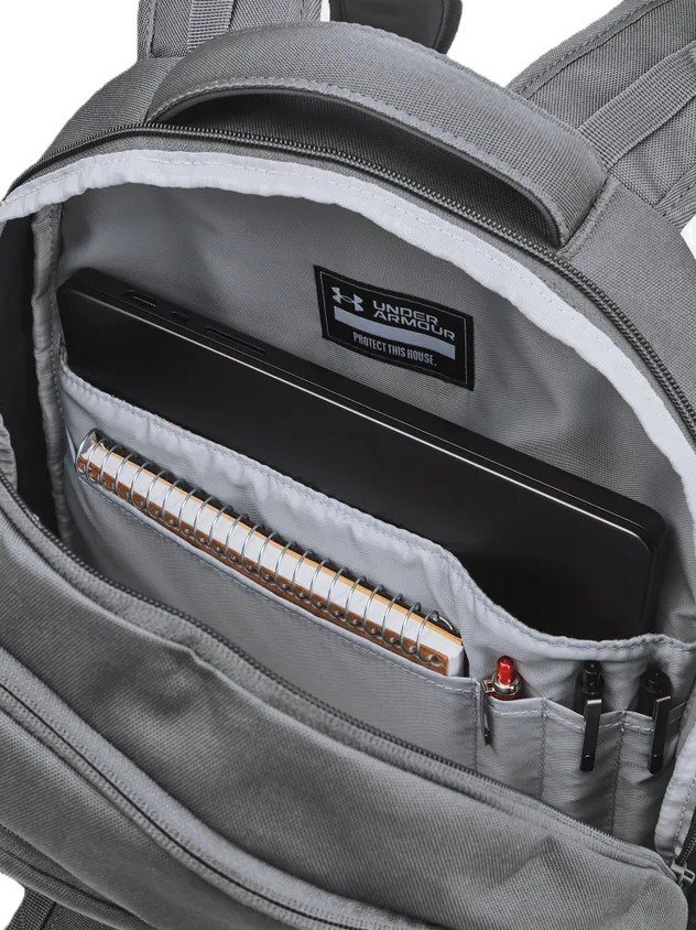 Under Armour Hustle 6.0 Backpack unisex, sivý