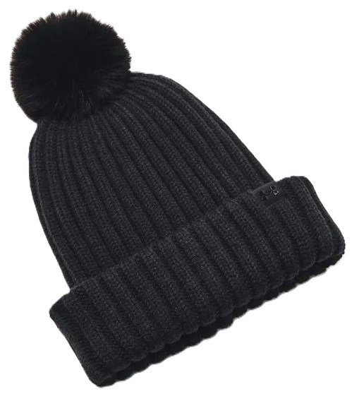Under Armour Halftime Pom Beanie dámska zimná čiapka, čierna