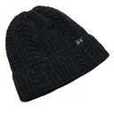 Under Armour Halftime Cable Knit dámska čiapka, čierna