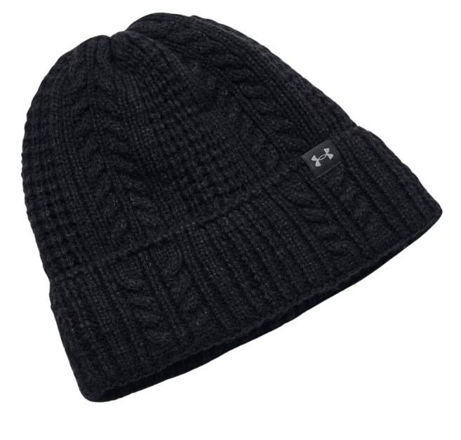Under Armour Halftime Cable Knit dámska čiapka, čierna