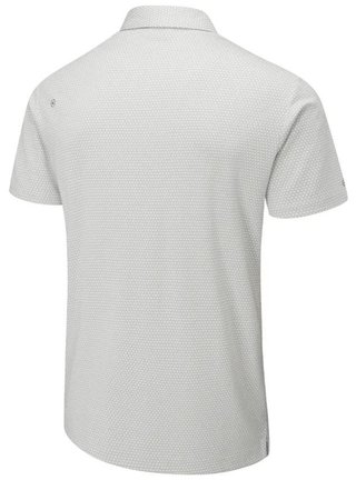 PING Halcyon Honeycomb pánske polo, silver multi