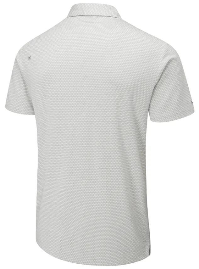 PING Halcyon Honeycomb pánske polo, silver multi