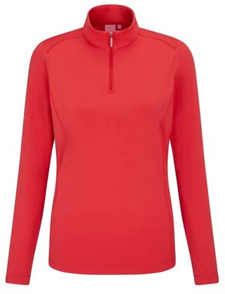 PING Aveline Half Zip dámska mikina, cayenne