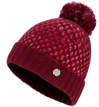 PING Oti Textured Knit Bobble dámska zimná čiapka 2024, tibetan red multi