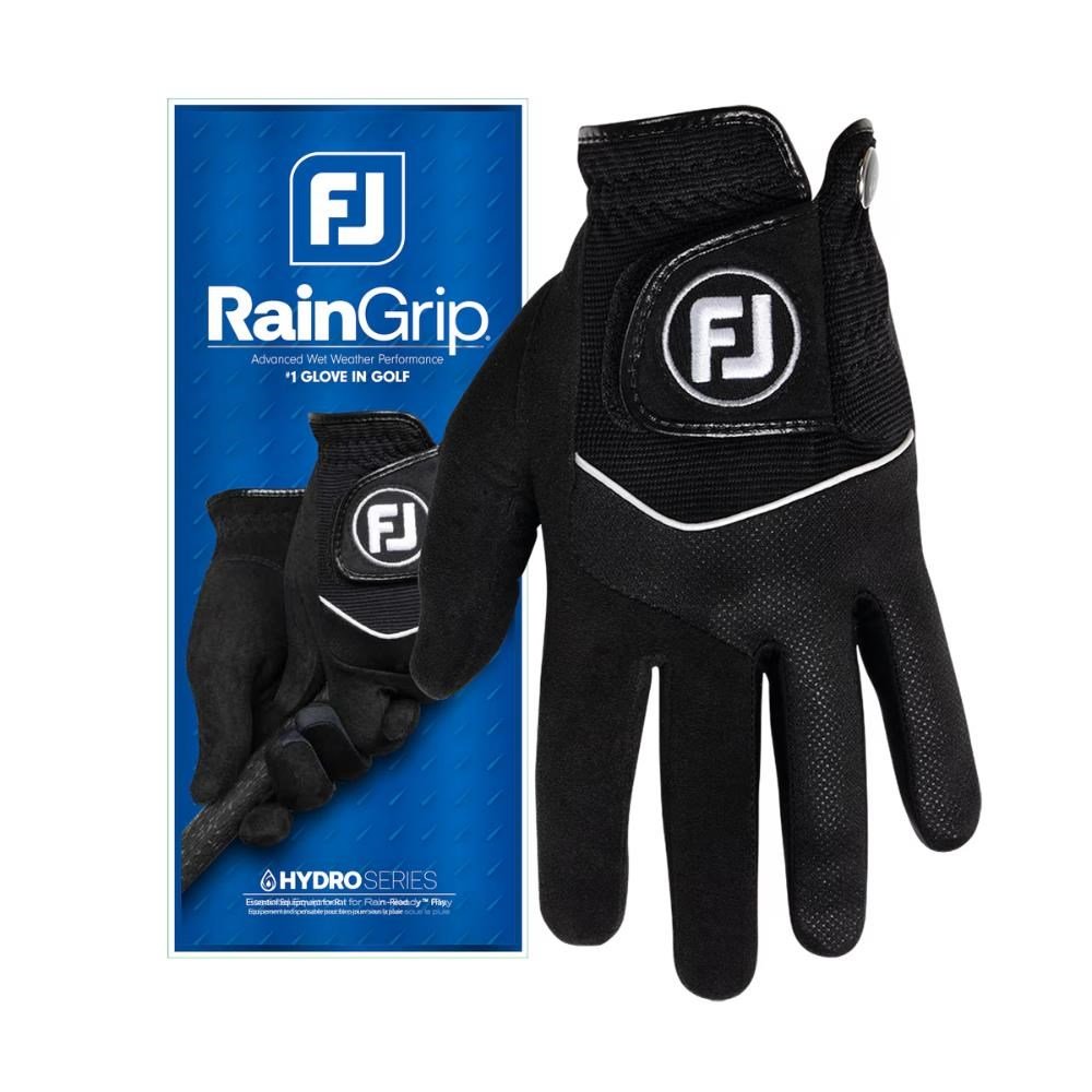 FootJoy RainGrip 24 pánska golfová rukavica, čierna